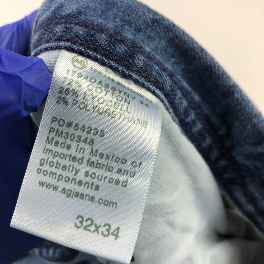 AG Adriano Goldschmeid Everett Slim Straight 32x34 (Fits 32W 27L) ALTERED HRJ - Picture 10 of 10